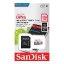 Memoria Flash SanDisk Ultra, 128GB MicroSDHC UHS-I Clase 10, con Adaptador RAM-3745 SKU: SDSQUNR-128G-GN3MA