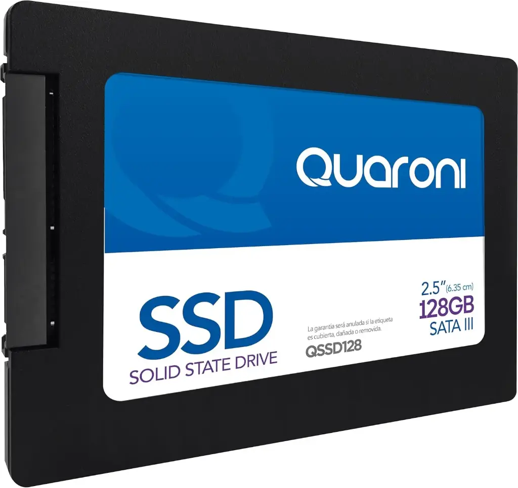 SSD Quaroni QSSD128, 128GB, SATA III, 2.5", 7mm Unidad de Estado Sólido HD-3024 SKU: QSSD128