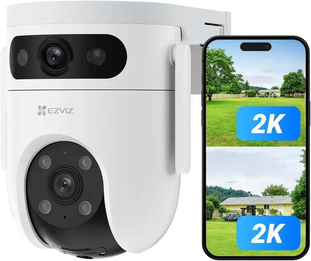 Cámara IP de Seguridad CS-H9C (3MP+3MP), 2K, 3MP EZVIZ, Wi-Fi, de Doble Lente con Rotación, Color, CV-1862 SKU: CS-H9C (3MP+3MP) 