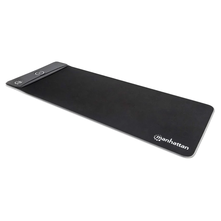 [425513] Mousepad Gamer Manhattan 425513, 300mm x 800mm, Grosor 4mm Con Luz Led y Cargador Inalámbrico AC-9917 SKU: 425513