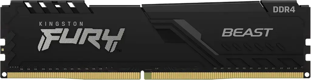 [KF432C16BB/16] Memoria RAM Kingston FURY Beast Black DDR4, 3200MHz, 16GB, Non-ECC, CL16, XMP 1.35V SKU: KF432C16BB/16
