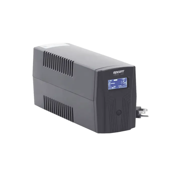 UPS de 850VA/510W / Topología Línea Interactiva / Entrada y Salida 120 Vca / Clavija NEMA 5-15P / 6 Tomas NEMA 5-15R / Sin RJ11 ni RJ45 SKU: EPU850LCD
