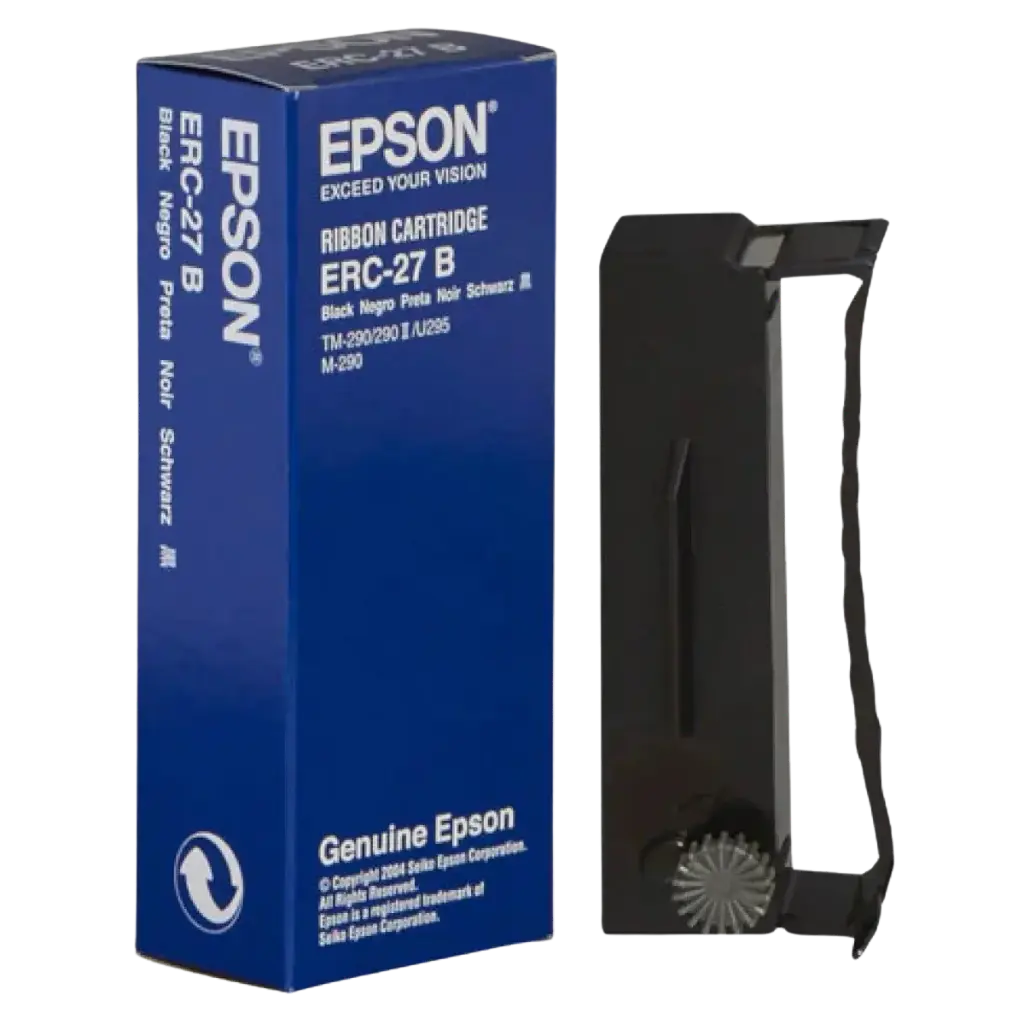 [ERC-27B] Cinta Original para Impresora Epson Matriz de Punto ERC27 (Similar DP-092) Negro M-290, TM-290, 290II, 295 CN-1747 SKU: ERC-27B