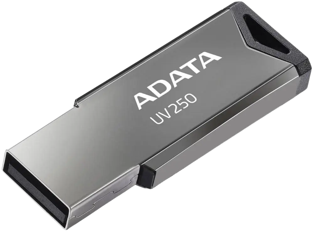 Memoria USB Adata UV250, 32GB, USB 2.0, Plata, RAM-3930 SKU: AUV250-32G-RBK