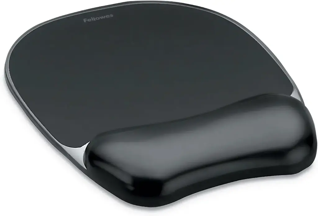 [9112101] Mousepad Fellowes con Descansa Muñecas de Gel Crystal, 20x23cm, Grosor 2cm, Negro SKU: 9112101