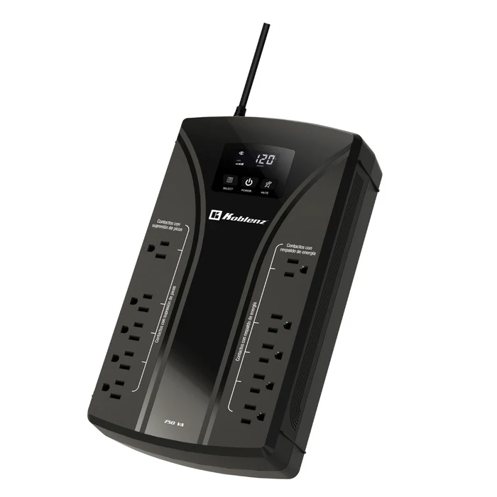 [00-4257-00-2] No Break Koblenz 7522 USB/R, 420W, 750VA, 10 Contactos. Hasta 65 Minutos de  Respaldo, Puerto USB SKU: 00-4257-00-2