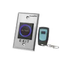 AccessPRO Botón de Salida con Control Remoto ACCESK1LTR, Inalámbrico/Alámbrico, Negro/Plata SKU: ACCESK1LTR SKU: ACCESK1LTR