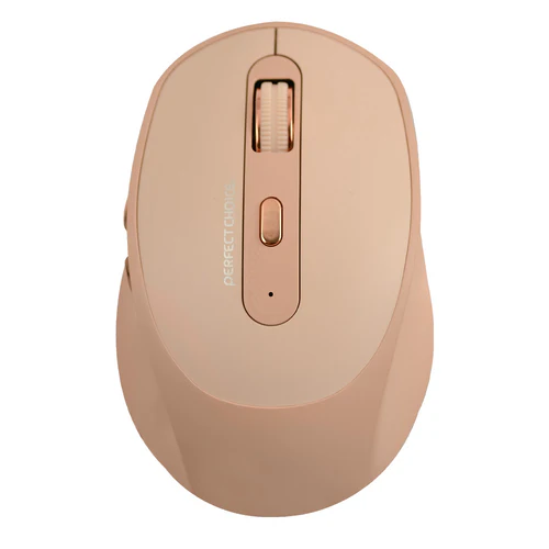 Mouse Perfect Choice Óptico, Inalámbrico, USB, 1600DPI, Caqui, Recargable Clic Silencioso Clix, MS-1580 SKU: PC-045151