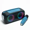 Perfect Choice Bocina Portátil Outdoors Lite, Bluetooth, Inalámbrico, 16W RMS, USB-C, Negro/Azul - Incluye Micrófono RGB SPK-2485 SKU: PC-112815
