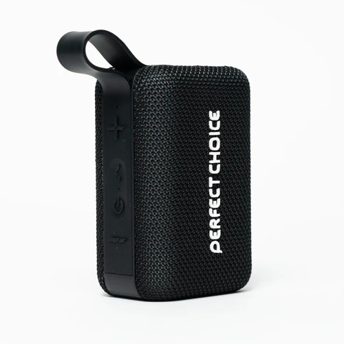 Perfect Choice Bocina Portátil Sugary, 35h de Reproducción, Bluetooth, Inalámbrico, 10W RMS, Negro Conector de Carga Tipo C SPK-2614 SKU: PC-113294