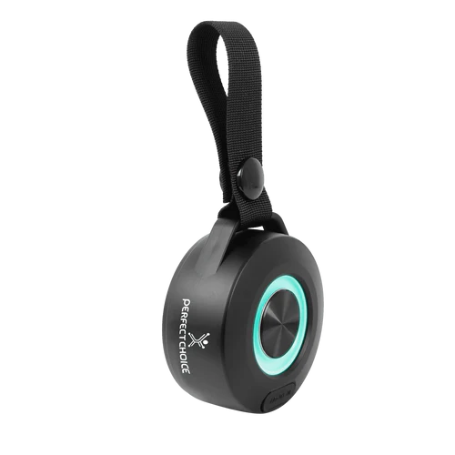 Perfect Choice Bocina Portátil RGB Handy, Bluetooth, Inalámbrico, 5W RMS, USB, Luz RGB, Negro SPK-2515 SKU: PC-113089