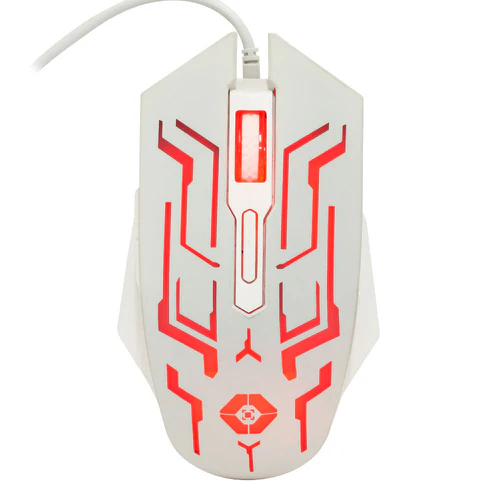Mouse Gamer Ergonómico Vortred 6 Botones Legacy, Alámbrico, Óptico, Izquierdo, 3,600DPI, USB-A, Blanco MS-1453 SKU: V-930587