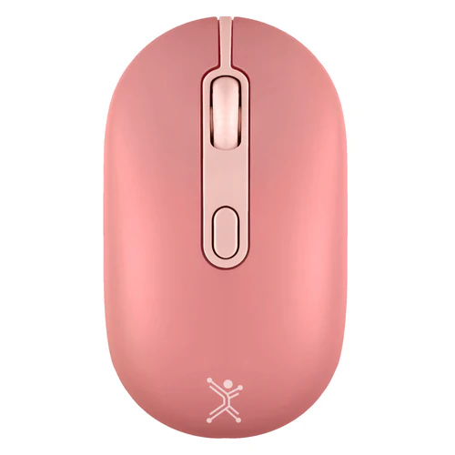 Mouse Perfect Choice Óptico Colori, RF Inalámbrico, Bluetooth, 1600DPI, Rosa, Mouse Recargable 2.4GHz + Bluetooth Clic Silencioso  MS-1626 SKU: PC-045267