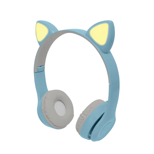 Perfect Choice Audífonos para Niños con Micrófono Catto, Bluetooth, Inalámbrico, 3.5mm, Azul SPK-2194 SKU: PC-116981