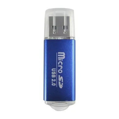 BRobotix Lector de Memoria MicroSD, USB 2.0, 480Mbit/s, Azul ACCRBT1600 SKU: 345673A