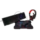 Kit Gamer de Teclado y Mouse Yeyian Hydra Serie 2000, Alámbrico, USB, Audifonos/Diadema, Mousepad, Negro SKU: YKH-20707