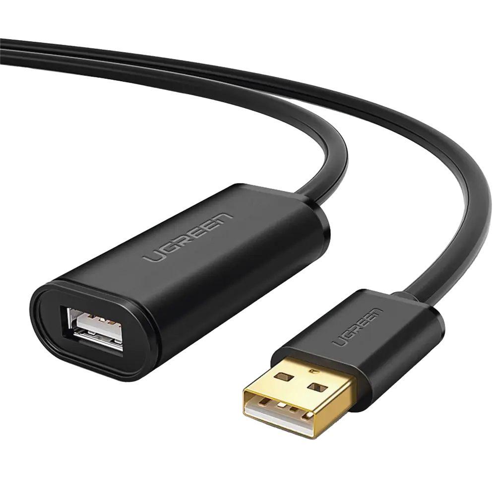 Cable de Extensión Activo USB 2.0 / 30 Metros / Macho-Hembra / Booster individual FE1.1S incorporado / Velocidad de hasta 480 Mbps / Ideal para impresoras, consolas , Webcam, etc. Ugreen SKU: 10326