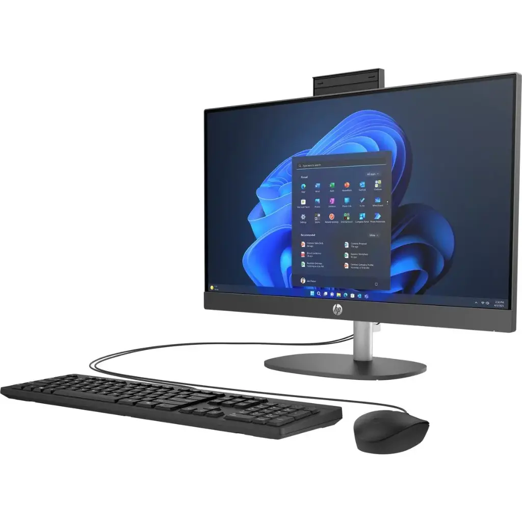 HP ProOne 240 G10 All in One 23.8", I5-1334U, Ram 8GB, 512GB SSD, Windows 11 Home 64-bit, Intel Iris XE, Negro SKU: B88BQA