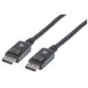 Manhattan Cable de Video DisplayPort 1.2 Macho - DisplayPort 1.2 Macho, 4K, 60Hz, 2 Metros, Negro CB-355 SKU: 307116