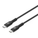 Manhattan Cable USB C Macho - USB C Macho, 2 Metros, Negro Cable Usb Tipo C CB-1354 SKU: 354875