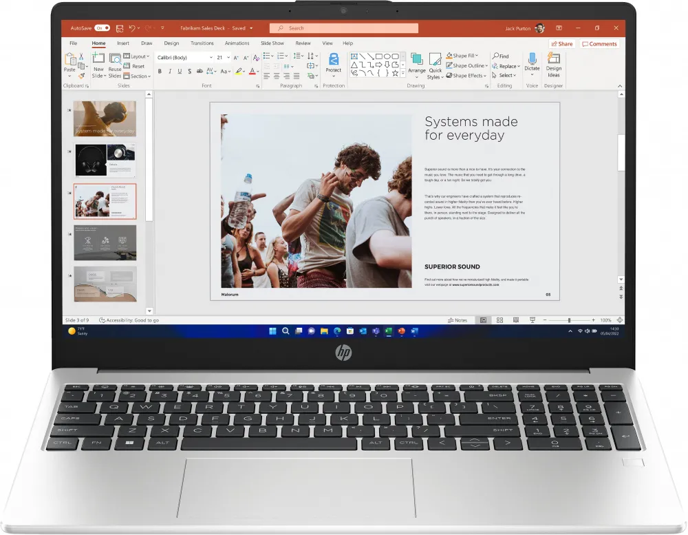 Laptop HP 250 G10, 15.6" 1920x1080 Full HD, Intel Core i5-1334U, Ram 8GB, 512GB SSD, Windows 11 Home, SKU: B5UZ7AT#ABM 