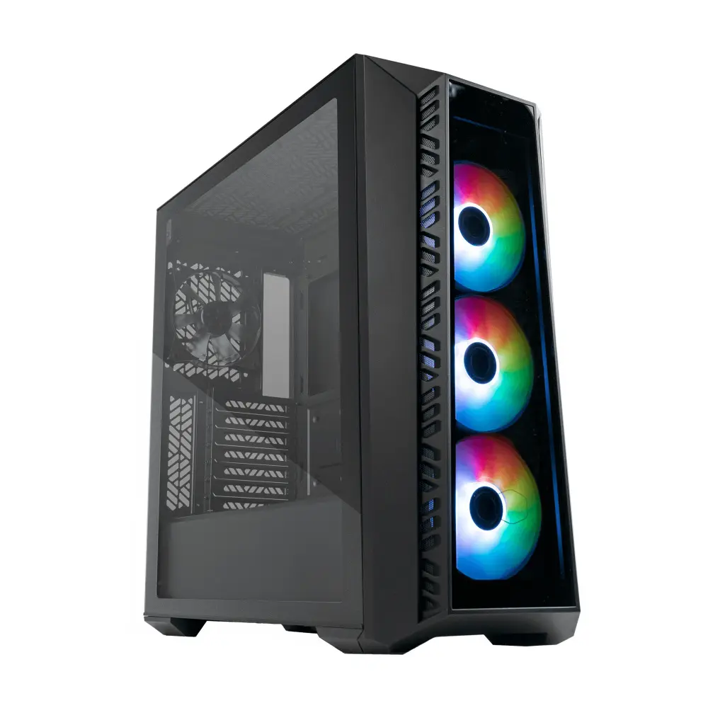 [MB520-KGNN-S01] Gabinete Cooler Master MASTERBOX MB520 ARGB, Midi-Tower, ATX/EATX/Micro-ATX/Mini-ITX/SSI-CEB, USB 3.0, sin Fuente, 4 Ventiladores Instalados, Negro SKU: MB520-KGNN-S01
