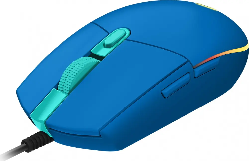 [910-005795] Mouse Gamer Logitech Óptico G203 LightSync, Alámbrico, USB, 8000DPI, Azul SKU: 910-005795