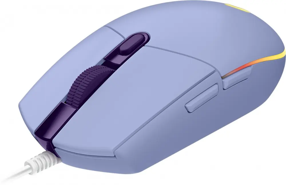 [910-005852] Mouse Gamer Logitech Óptico G203 LightSync, Alámbrico, USB, 8000DPI, Lila SKU: 910-005852