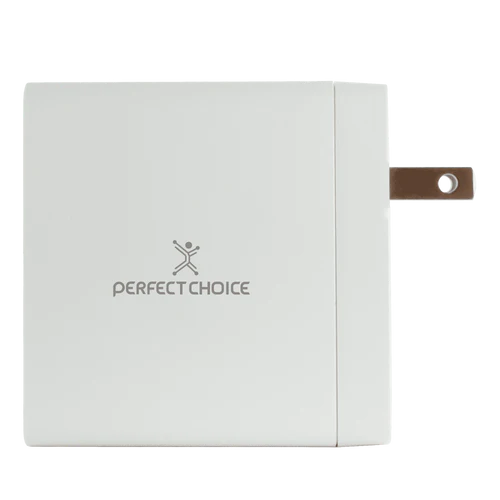 Perfect Choice Cargador de Pared, 65W, 1x USB y Tipo C, Blanco, AC-9812 SKU: PC-240396