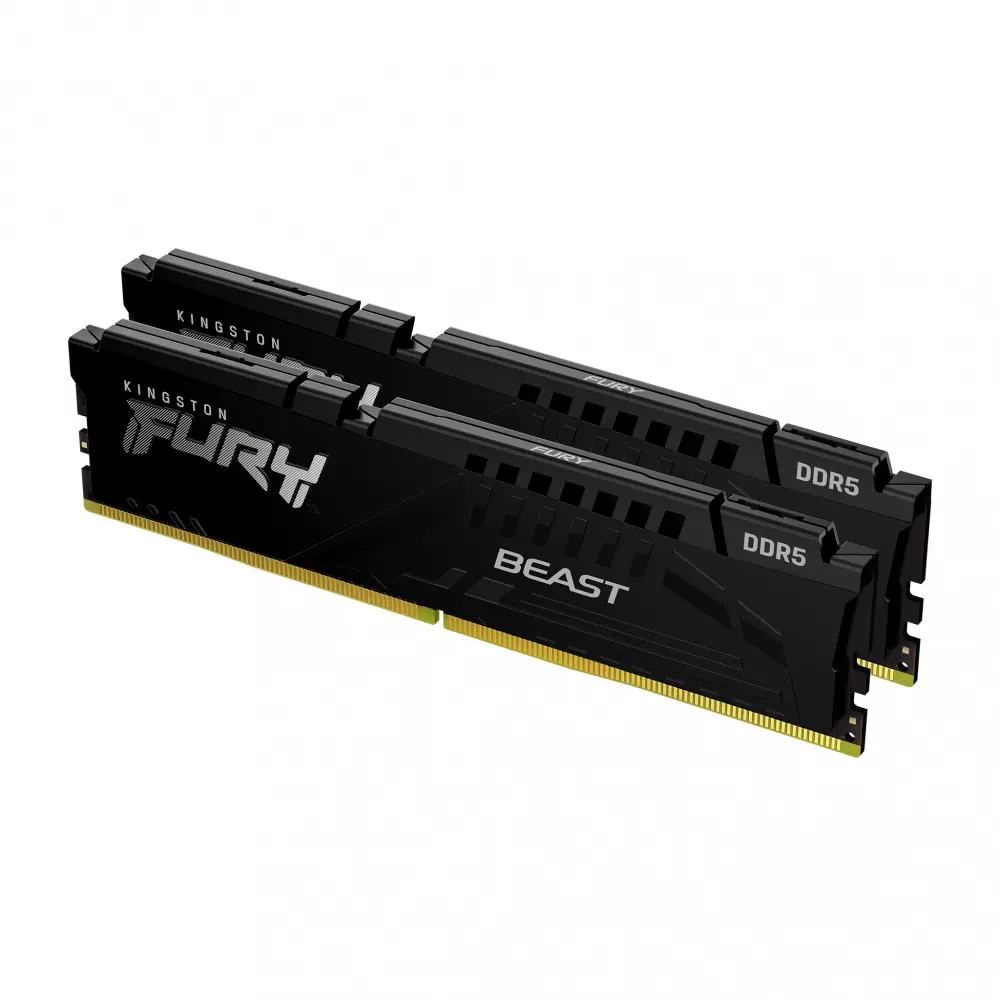 [KF552C40BBK2-32] Kit Memoria RAM Kingston FURY Beast DDR5, 5200MHz, 32GB - 2 x 16GB, CL40, XMP SKU: KF552C40BBK2-32
