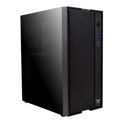 Gabinete Naceb Cypher NA-0611, Midi-Tower, ATX/Micro-ATX/Mini-ITX, USB 2.0/3.0, sin Fuente, 3 Ventiladores Instalados, Negro SKU: NA-0611
