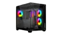 Gabinete Ocelot Gaming A-CUBE 1, Midi-Tower, ATX/Micro-ATX/Mini-ITX, USB 2.0/3.0, sin Fuente, 3 Ventiladores Instalados, Negro, CS-870 SKU: A-CUBE 1