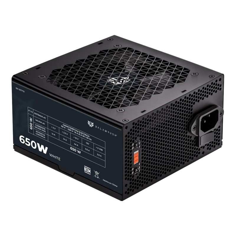 Fuente de Poder Balam Rush Pulsar 650PR 80 PLUS, 24-pin ATX, 120mm, 650W, CSP-556 SKU: BR-937719