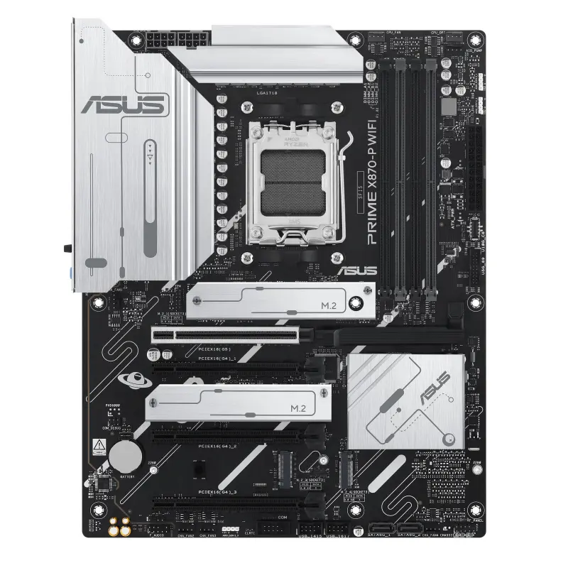 [PRIME X870-P WIFI] Tarjeta Madre ASUS PRIME X870-P WIFI, (7ma, 8va, 9na Generación Amd) S-AM5, X870, ATX, 192GB DDR5, HDMI para AMD, SKU: 90MB1IS0-M0EAY0
