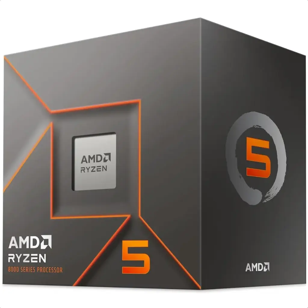 Procesador AMD Ryzen 5 8400F, (8va. Generación) S-AM5, 4.70GHz, 6 Núcleos, 16MB Caché, Incluye Disipador, Requiere Tarjeta de Video, CP-1388 SKU: 100-100001591BOX