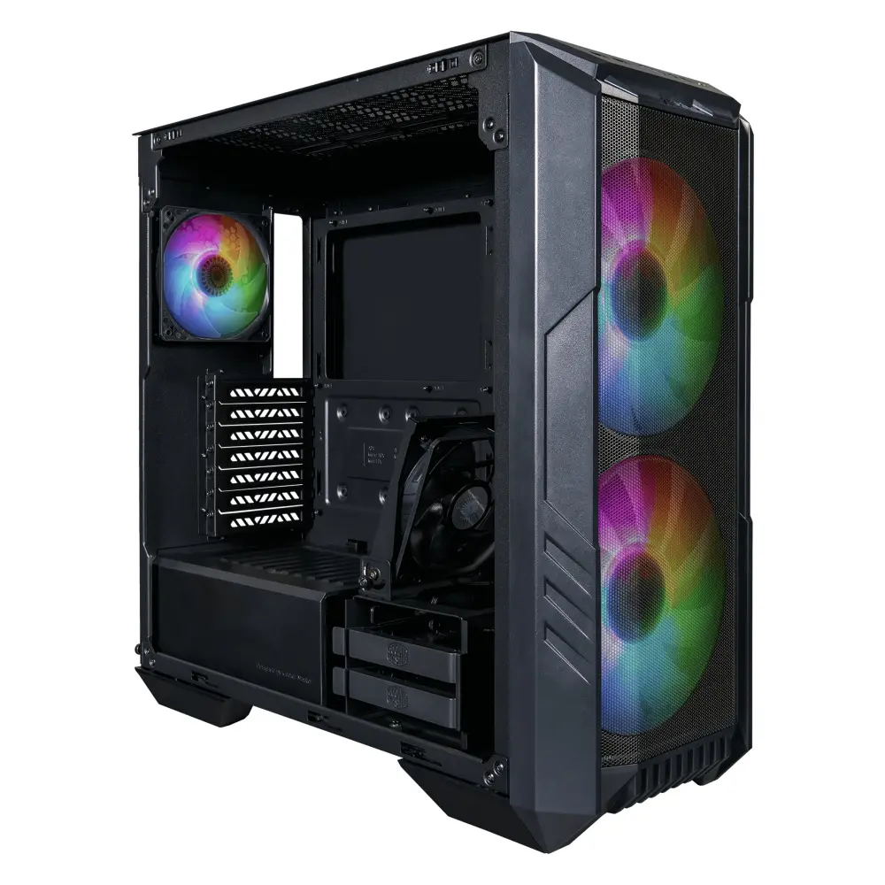 Gabinete Cooler Master MasterBox HAF 500, Midi-Tower, ATX/EATX/Micro-ATX/Mini-ITX/SSI-CEB, USB 3.0, sin Fuente, 3 Ventiladores Instalados, Negro, CS-804 SKU: H500-KGNN-S00