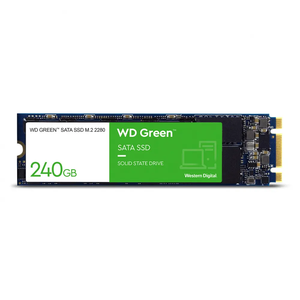 SSD Unidad de estado sólido Western Digital Green de 240GB, SATA III, M.2(6Gb/s). SKU: WDS240G3G0B