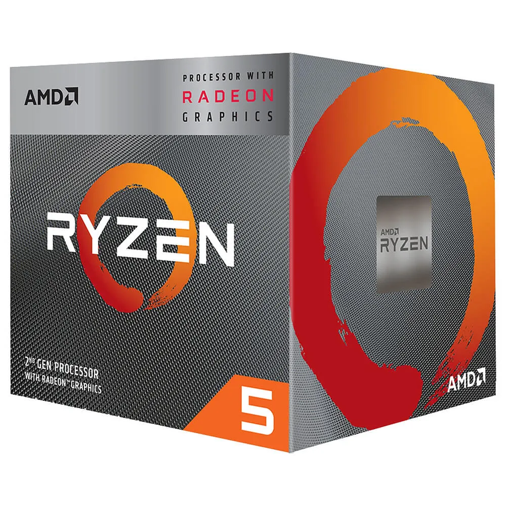 [YD3400C5FHSBX] Procesador AMD Ryzen 5 3400G, 4 Núcleos, 2MB Caché - Incluye Disipador, CP-1464 SKU: YD3400C5FHSBX