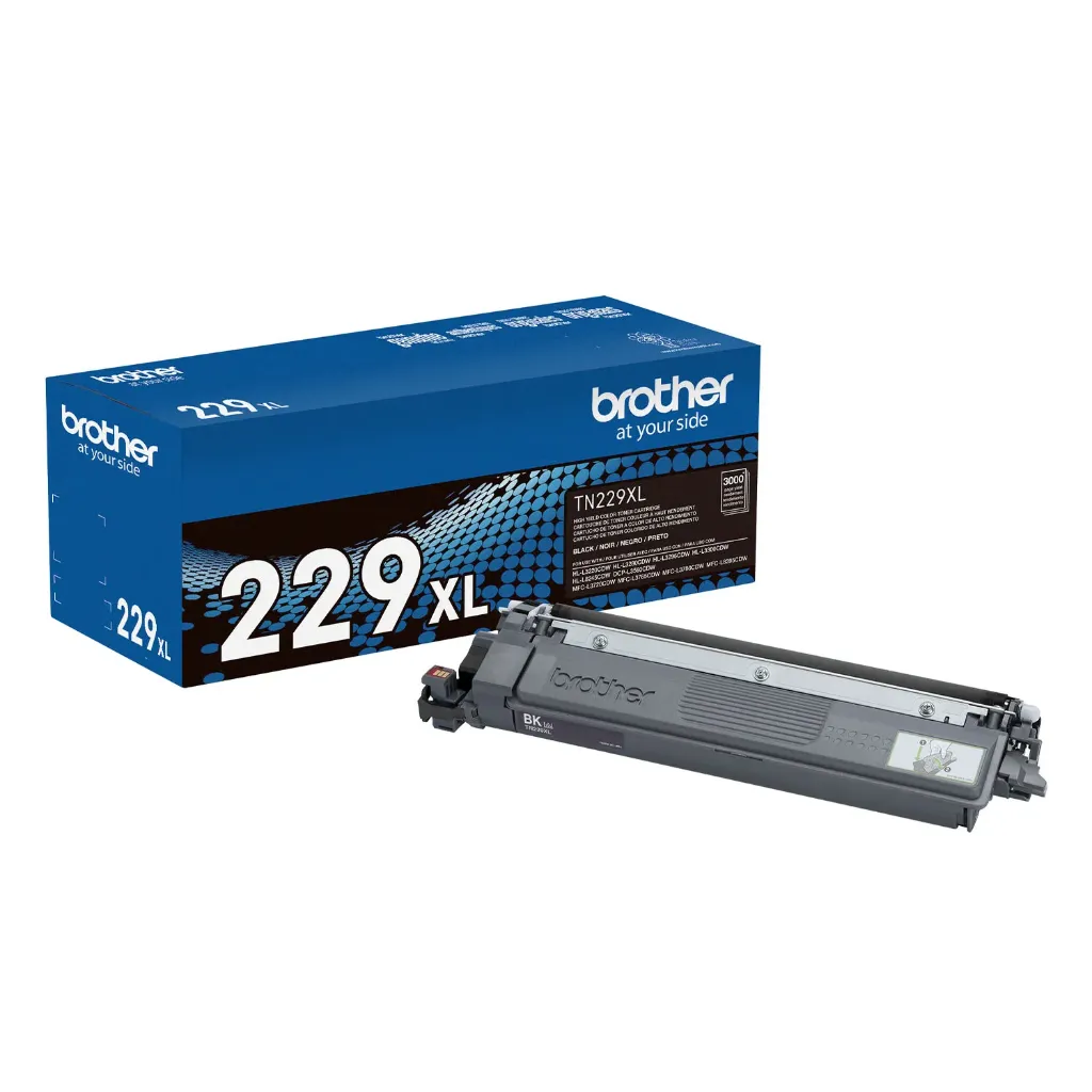 TN229XLBKNegro Original Cartucho de Toner Brother TN-229XLBK DCP-L3560CDW, HL-L3220CDW, HL-L3280CDW, HL-L3295CDW, HL-L3300CDW, HL-L8245CDW, MFC-L3720CDW, MFC-L3765CDW, MFC-L3780CDW y MFC-L8395CDW, 3,000 Pag. SKU: TN229XLBK