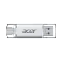 Memoria Usb Acer Biwin UT300, 128GB, USB A 3.2, Gen 1, Unidad dual USB-C y USB-A, Lectura 150MB/s, Escritura 90 MB/s, Color Plata, RAM-4697 SKU: BL.9BWWA.591