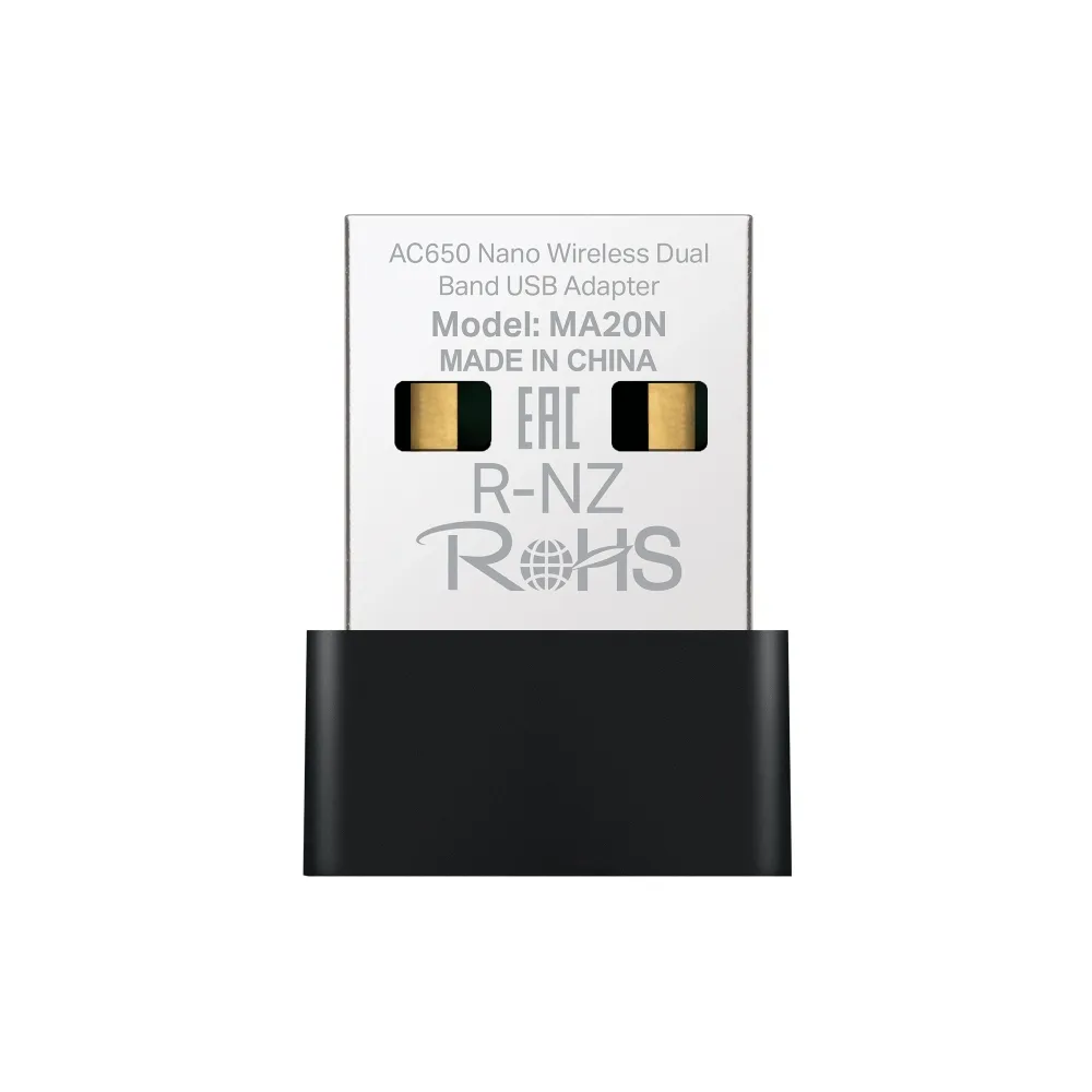 Mercusys Adaptador de Red USB AC650, Inalámbrico, 433Mbit/s, Doble Banda 2.4/5 GHz, AC-13151 SKU: MA20N