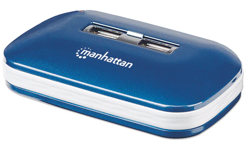 [161039] Manhattan Hub USB 2.0 de 7 Puertos, 480 Mbit/s, con Fuente SKU: 161039