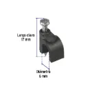 Bolsa con 20 grapas negras de 6 mm para cable redondo Volteck GCU-6N SKU: 48270