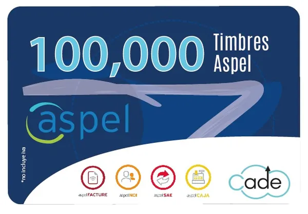 Software Aspel Para Facturación 100,000 Timbres CFDI SKU: SW206ASP35