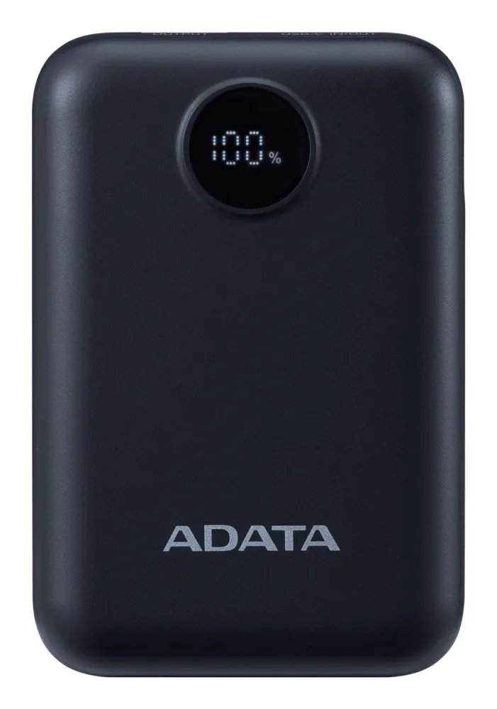 [PC10022-12BK] Cargador Portátil Adata Power Bank C10022, 10,000mAh, Negro, BATDAT520 SKU: PC10022-12BK