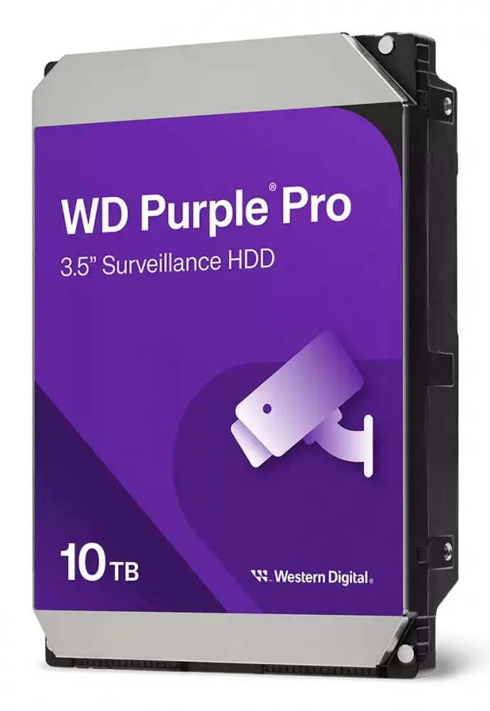 Disco Duro para Videovigilancia Western Digital WD Purple Pro 3.5", 10TB, SATA III, 6 Gbit/s, 7200RPM, 512MB Caché SKU: WD102PURP
