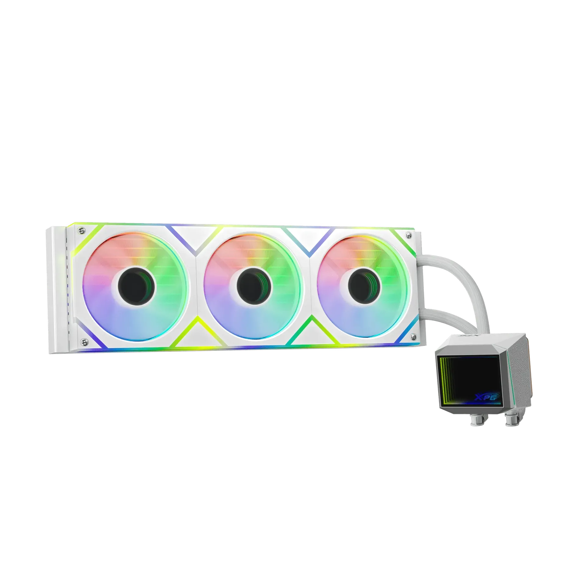 XPG LEVANTE II 360 Enfriamiento Líquido, 3x 120mm, hasta 2000RPM, Blanco, Socket S-1851, S-1700, S-1200, S-115x, S-AM5, S-AM4 SKU: LEVANTEII360-WHCWW
