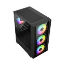 Gabinete Balam Rush Nitrox Edge Pro Crystal 4900C, Mini-Tower, Micro-ATX/Mini-ITX, USB 2.0/3.0, sin Fuente, 3 Ventiladores Instalados, Negro, CS-1173 SKU: BR-943888
