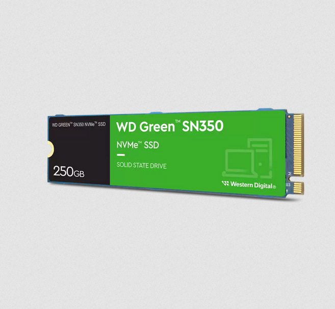 [WDS250G2G0C] SSD WD Green SN350 NVMe, 250GB, M.2, 3500 MB/s Escritura, 2400 MB/s Lectura, PCI Express 3.0 SKU: WDS250G2G0C