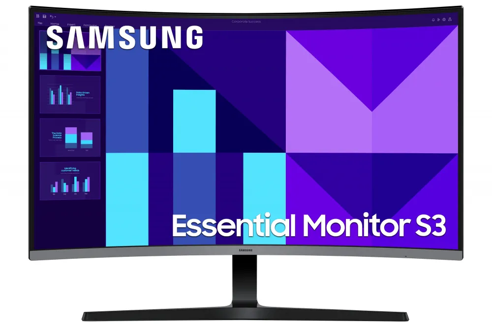 [LS32D390GALXZX] Monitor Curvo Samsung Essential S3 S39GD LCD VA 32", 1920x1080 Full HD, 100Hz, HDMI, Negro, MNL-2890 SKU: LS32D390GALXZX